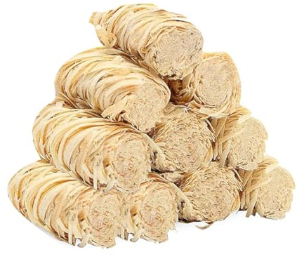 Correa 40 Pezzi di Accenditori per, Colore Legno, Circa 5x2cm per Camino, Stufa A Pellet, Legna da Ardere, Braciere, Affumicatore, Barbecue, Camino, Forno A Legna per Pizza.