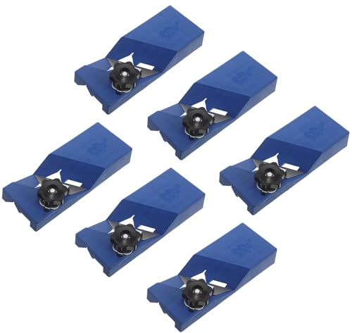 DIKACA Fraise à Chanfreiner Manuelle 6 Pcs pour Panneaux Acoustiques en Polyester et Plaques de Plâtre, Coupe-bords à 45°, Raboteuse de Chant pour Bois et Stratifié, Outil