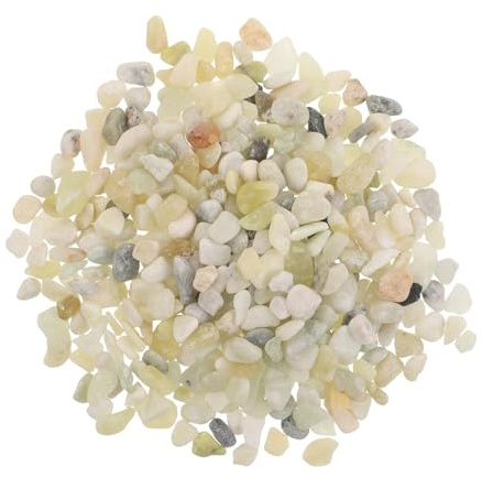 Operitacx 1 Juego de guijarros para suculentas y Cactus, 1 kg (2,2 LB), Piedras Decorativas pulidas de Jade de 2,5-5 cm (0,1-0,2 Pulgadas), Piedras de río para Plantas de Interior, jarrones, macetas,