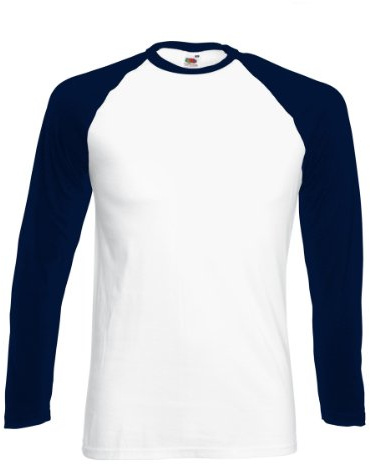 Fotl Long Sleeve Baseball Tee T-shirt sportiva Donna Uomo