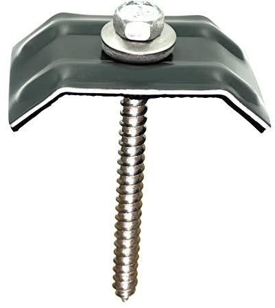 200 Stück Kalotten 33/48 Anthrazitgrau RAL 7016 für Trapezblech Siegmetall S35/207 M35.1/207 TP18 Wellblech Lichtplatten + Fassadenschrauben 6,5x75 mm Edelstahl VA A2 mit Spitze EPDM Dichtscheibe E16