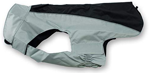 JEGGO Hundemantel Wasserdicht Allwetter Regen Jacke Hunde Weste XXS XXL (XXS, Schwarz/Grau)