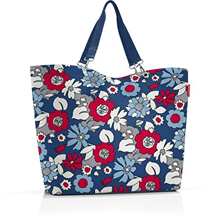 reisenthel shopper XL florist indigo Ger?umige Shopping Bag und edle Handtasche in einem Aus wasserabweisendem Material