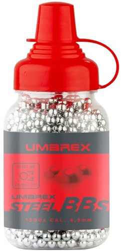 Umarex Fucile ad aria compressa, calibro 4.5 mm acciaio BB, per armi ad aria compressa, munizioni, 1500 pezzi