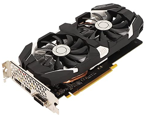 GTX 1060 6GB GDDR5 192bit Scheda Grafica da Gioco Doppia Ventole Raffreddamento HDMI DVI DP PCI-E GPU per PC da Gioco, 6/5/3 GB Disponibili(5 GB)