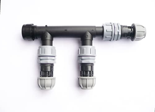 Pipe Joining Manifold with MDPE Outlets & 1'' BSPM Inlet (2 Outlets. 20 mm MDPE)