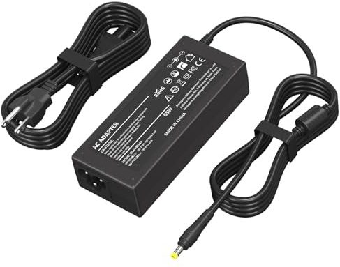 Brekiya Bloc d'alimentation Chargeur 19V 65W pour écran LCD Acer S201HL S202HL S220HQL S230HL S240HL G226HQL G236HL H226HQL H236HL SA230, Aspire E15 N15Q1 Q2 E5 R3 Chargeur pour Ordinateur Portable