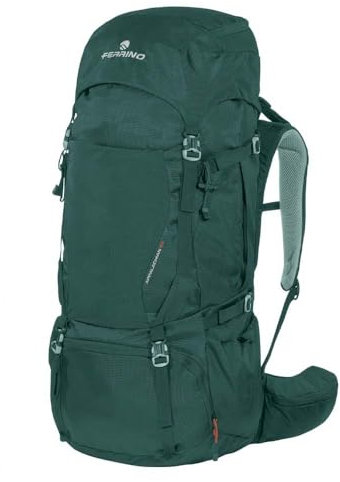 Ferrino Appalachian 55, Zaino trekking 50L/55L, ideale per escursionismo, montagna, scout e viaggio (Verde)