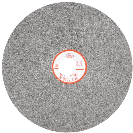 sourcing map Diamond Sanding Grinding Disc, 8-Inch (200mm) Grit 45 1 Arbor Hole, Flat Lap Disk Polishing Discs Abrasive Wheel for Gemstone Tile Porcelain Glass Stone Metal