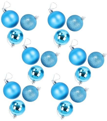 FUNOMOCYA 18 Stück Festliche Elemente Weihnachtskugel-anhänger Bezaubernde Weihnachtsbaumkugel-hängedeko Aus PVC-Material