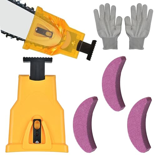 Kettensäge Schärfgerät,Profi Saw Kettenschärfer,Tragbar Handkurbeln Kettensägenschärfer, Kettenschärfgerät Kit, Ultra Saw Kettenschärfer Für Jede Kettensäge