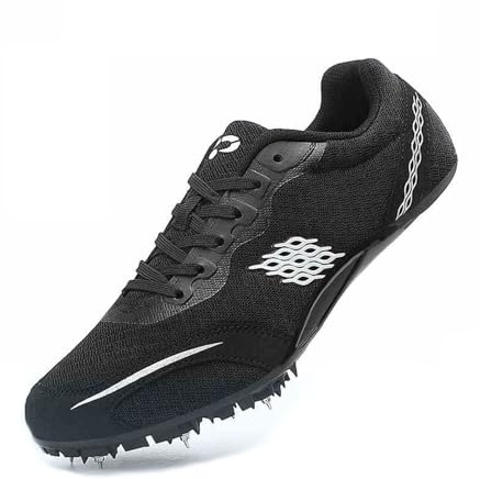 Kraftpaid Zapatos Clavos Deporte Corriendo,Zapatillas Correr con Clavos,Zapatillas Clavos Atletismo,Zapatillas Clavos Atletismo,Cómodas Ligero,Transpirables Malla,para Velocidad Running