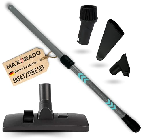 Maxorado Bodendüse Möbelpinsel Staubsaugerrohr Verlängerungsrohr für Bosch Siemens VS06B1110 Synchropower Saugrohr S06 VS 06 VS06A VS06B VS06C Rohr Staubsaugerrohr Staubsauger Ersatzteile 35mm