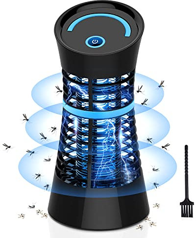 HgUltra Elektrischer Insektenvernichter & Mückenlampe 4W mit UV-Licht – Effektiver Insektenschutz für Schlafzimmer, Küche, Wohnzimmer | Leise & Hochwirksam gegen Mücken, Fliegen, Motten