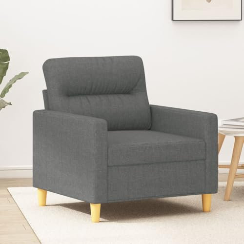 Xichuzi Sofasessel Dunkelgrau 60 cm Stoff, Relaxsessel, Fernsehsessel, Kinosessel, Gaming Couch - 359220
