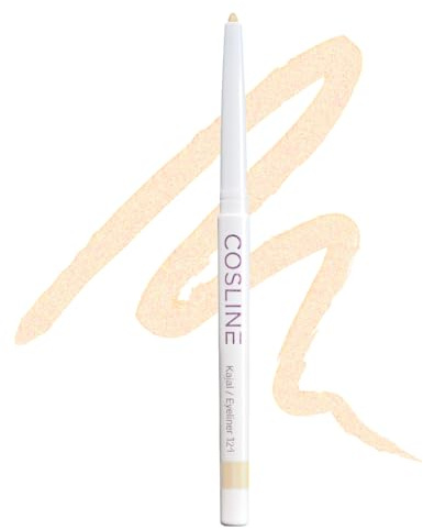 COSLINE Kajal Eyeliner Stardust 124, Wasserfest, Cremig, Heller Schimmerton