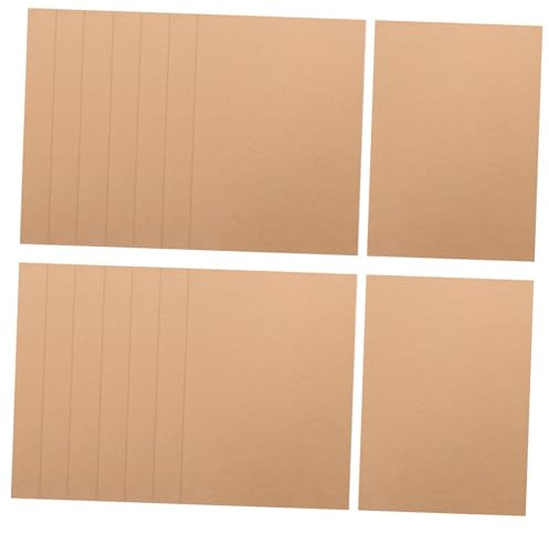 HOODANCOS 100blätter Braunes Kraftpapier Bastelkarte Für Einladungen Grußkarten Und -projekte Blanko-karten Für Kreative Gestaltung Und Malerei