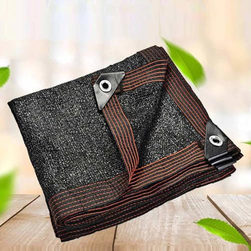 KSQP Rete Ombreggiante per Orto 40% Vela Ombreggiante Protezione Privacy Tessuto Tessuto Ombreggiante Traforato Tenda A Vela Protezione UV 95% per La Privacy Giardino Patio Frangivento,black-3x6m