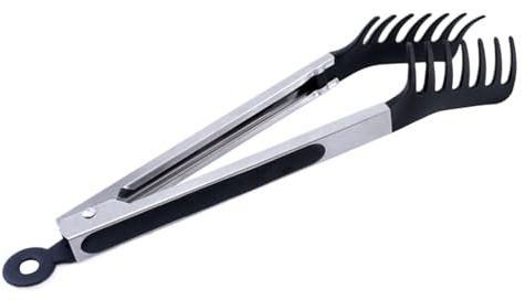 Pince À Pâtes En Inox | Cuillère-Serveur Résistante à la Chaleur pour Nouilles,Ustensile de Cuisine pour Servir Résistant à la Rouille et à la Chaleur pour Barbecue, Cuisson en Extérieur, pour le stea