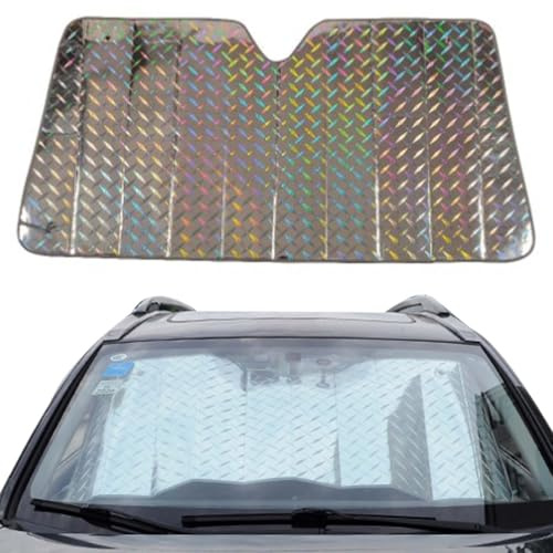Windschutzscheiben Sonnenschutz Innen, Sonnenschutz Auto Frontscheibe, 140x70cm AutoSonnenschutz Für Die Frontscheibe, 5-lagige Faltbare UV-Sonnenschutzabdeckung, Auto Abdeckung Windschutzscheibe