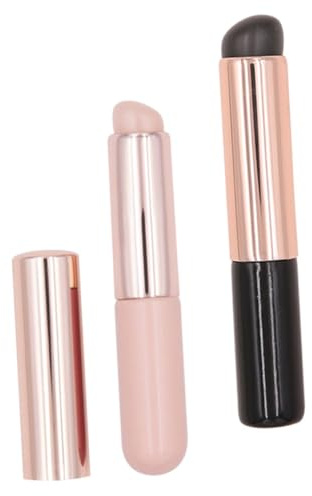 Ipetboom 2 Piezas Cepillo de Uñas de Silicona Aplicador de Polvo de Uñas Herramienta de Manicura para Uso Profesional Salón o Casa