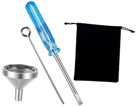 VILLFUL Kit Entonnoir Mini Acier Inoxydable pour Urnes et Bijoux de Crémation Accessoire Portable et Facile à Utiliser pour Remplissage Précis des Cendres