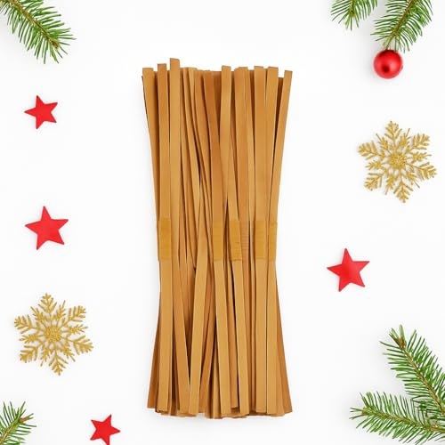 labreeze Christmas Cracker Snaps, Gold Paper Strips for DIY Holiday Crackers, 28cm Length, Pack of 48, Traditional Party Favors with Assembly Instructions