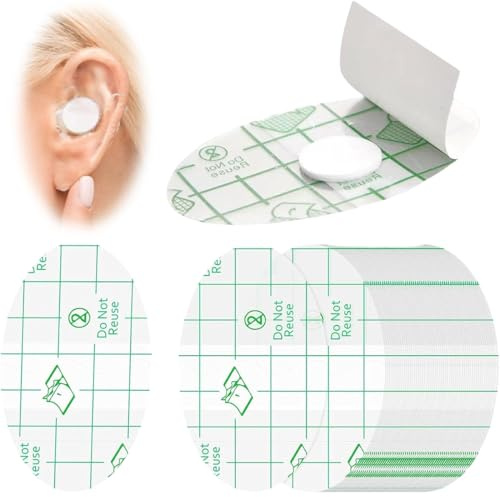 NOPVUFA 80 Piezas Protectoras Impermeables para Orejas con Adhesivo Transparentes Protección contra el Agua para Teñido Capilar Ducha y Natación s Adhesivo Fuerte Aptas para Adultos