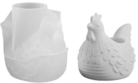 Uoqpty Moules à Résine | Forme Poussin Thème Pâques Outil Créatif - Moule En Silicone Pour Résine,Pour Artisans Débutants Et Confirmés Cadeau Pâques Décoration Maison Bougie