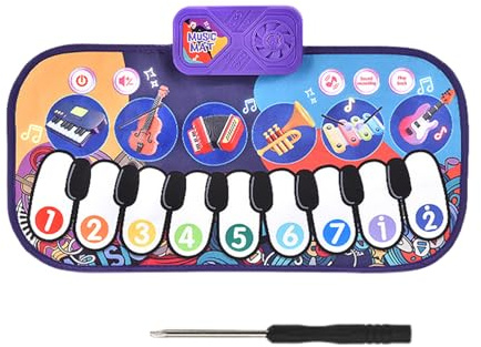 Klaviermatte – Klaviertastaturdecke, Touch-Play Tanzmatte, pädagogischer Musikteppich, kreatives Bewegungslernspielzeug, Aktivitätsmatte