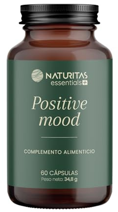 Positive mood - Azafrán, Ashwagandha y Vitaminas B | 60 cápsulas | Naturitas Essentials | Azafrán + Ashwagandha + Vit B | Estado de ánimo positivo | Fitoterapia