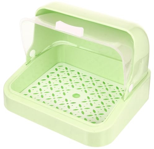 Caja de Almacenamiento para Biberones y Cubiertos Azul Pp con Tapa | Bandeja de Drenaje Integrada, Diseño Sellado E Aislado, Gran Capacidad para Guardar Artículos de Ñiño