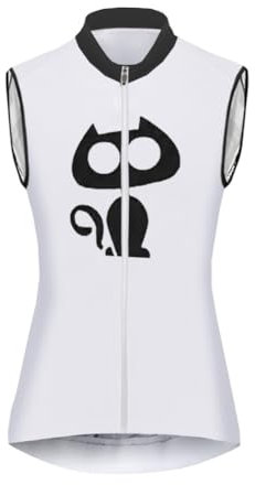 UGLY FROG Damen Radtrikot Schnelltrocknend Atmungsaktiv Fahrradtrikot Ärmellos Westen Sommer Stil
