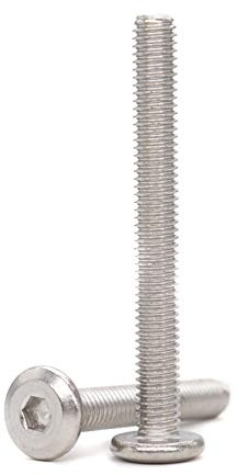 binifimux 10-Pack 1/4-20 x 3 Inch Flat Head Allen Bolt Joint Connecting Bolts Socket Cap Screws for Furniture, 304 Stainless Steel, Plain Finish