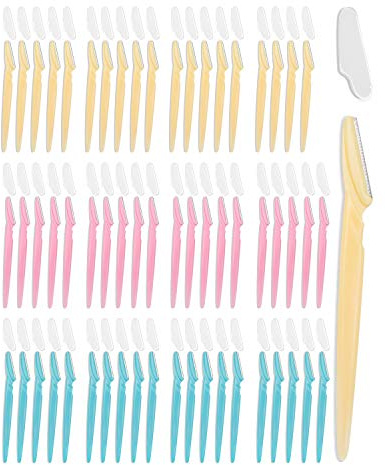 MoHern Dermaplane Razor, 60 Pcs Face Razors for Women and Men, Multipurpose Eyebrow Razor, Dermaplaning Tool for Face by MoHern, Multi-Color (60 Pcs)