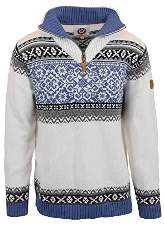 Icewear Oslo Pull en Coton Style Norvégien White L