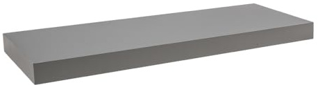 Velano Wandregal - Bücherregal - Schweberegal 59,5x23,5 Grau | Regal Wand - Regalbrett - Küchenregal - Bücherregal Kinder - Deko Wohnzimmer - GewürzregalHolz - Wanddeko Regale Boho Deko