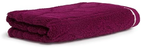 Möve Cosy Knits Strick Duschtuch 67 x 140 cm aus 100% Baumwolle, Berry