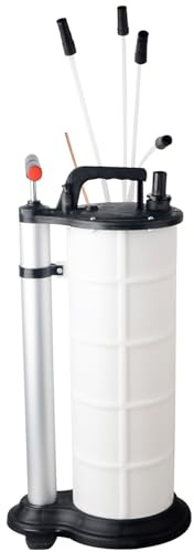 DAYUAN Pompa di aspirazione olio, pompa manuale con 3 tubi, sfiato freni, 9L, pompa per liquidi