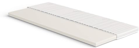 Meisterschlaf Visco Topper 90x160 cm – Höhe 7 cm – Weich & Wärmend – Memory Foam RG 50 – Oeko-TEX® Standard 100 – Tencel™ Lyocell 3D Doppeltuch-Bezug waschbar – Made in Germany