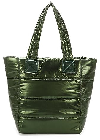 OBC ITALYSHOP24 XXL Damen Tasche Nylontasche Shopper Reisetasche Handtasche Schultertasche Umhängetasche Beuteltasche Weekender Shopping Bag Reisetasche Army