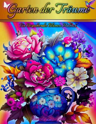 Garten der Träume: Ein Bezauberndes Blumen Malbuch: Entspannen und Erholen Sie sich mit Wunderschönen Blüten. ein Blumiges Entkommen für Entspannung und Kreativität
