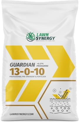 13-0-10 Pre-Emergent Lawn Fertilizer (25 lbs.) - Prevents Crabgrass & Weeds - Slow-Release Nitrogen for Dark Green Color - All Grass Types