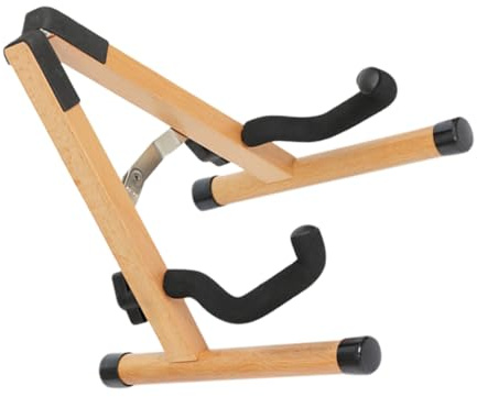 Toyvian Mandolinen Klappständer mit Rutschfester Basis Stabiler Holzrahmen zum Aufbewahren Schutz