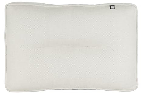 Kopu® Lounge Rückenkissen Prisma Grey | Lounge Rückenkissen für den Außenbereich | Dralon | Grau Lounge Kissen Rücken 60 x 40 cm | 14 cm | Robuster Schaumstoff für zusätzlichen Komfort | Teflonauflage