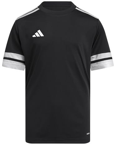 adidas Unisex Kids SQUADRA25 Jersey Short Sleeve Kids, Black/White, 13-14 Years