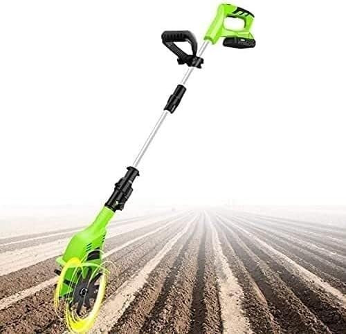JSY Escarificadores Rototiller eléctrico inalámbrico de Mano, 20V, con cultivador portátil for Jardines, Mango Ajustable for Jardines Cultivadores rotativos, Jardines, Campos