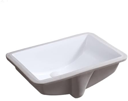 Badezimmer-Waschbecken aus Keramik, Unterbauwaschbecken und Einbauwaschbecken, leicht zu reinigen, quadratisches Waschbecken, Hotel, Schule, Badezimmer, Haushalt, Küche, Einzelwaschbecken, Restaurant