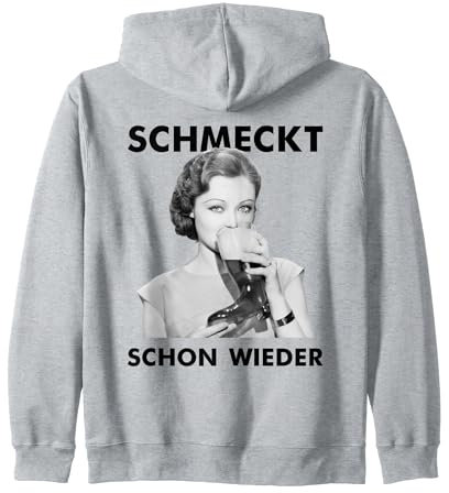 SCHMECKT SCHON WIEDER X Bierstiefel Retro Bier - BACKPRINT Kapuzenjacke