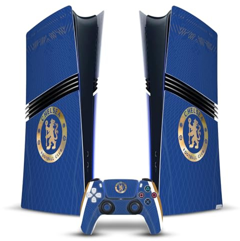 Head Case Designs Offizielle Chelsea Football Club Home 2023/24 Bausatz Vinyl Haut Gaming Aufkleber kompatibel mit Sony PlayStation 5 PS5 Pro Digital Edition Console & DualSense Controller